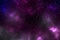 Space with lilac nebula
