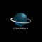 Space logo. Space emblem. Planets vector logo. Orbital emblem.Space sign. Vector.