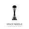 space needle icon in trendy design style. space needle icon isolated on white background. space needle vector icon simple and