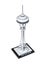Space Needle in Seattle built from lego on the white background