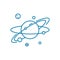 Space objects linear icon concept. Space objects line vector sign, symbol, illustration.