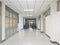 Space, pathways, rooms and building doors in hospitals