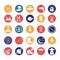 Space and Planets Isolated Vector icons set every single icons can be easily modified or edit this set consist with Collision, co