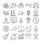 Space and Planets Isolated Vector icons set every single icons can be easily modified or edit this set consist with Collision, co