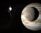 Space probe Voyager and Jupiter\'s moon Europa