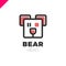 Space Robot Bear logo. Toy store