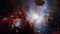 Space rocks in orion nebula galaxy space