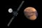 Space satellite over mars. Elements of this image were furnished by NASA