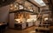 Space-Saving Loft Kitchen on generative ai.