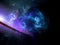 Space scene with planets, black hole, Planets and galaxy, science fiction wallpaper. Beauty of deep space.