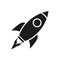 Space ship icon, rocket sign â€“ vector