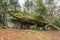 Space ship rock near Thurmansbang megalith granite rock formation in bavarian forest, Germany