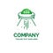 space ship, space, ship, rocket, alien Flat Business Logo templa