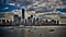 Space Shuttle Enterprise as it Sails down Hudson