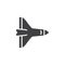 Space Shuttle icon , solid logo illustration, pictogram is