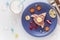 Space shuttle shaped sandwich with salami and cheese for kids