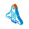 Space Shuttle Spaceship isometric icon vector illustration
