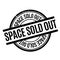 Space Sold Out rubber stamp