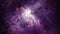Space Travel flightto to purple bust Nebula