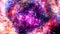 Space travel glow Pink Purple nebula milky way cloud in deep space.
