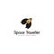 Space traveller logo template. Rocket logo concept. Space vehicle logo template