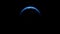 Space view on Planet Earth rotating Solar Eclipse Animation