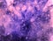 Space watercolor background. Abstract galaxy painting. Cosmic texture with stars