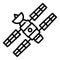 Spacecraft icon, outline style