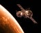 Spacecraft Orbiting Red Planet