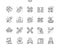 Spacecraft Well-crafted Pixel Perfect Vector Thin Line Icons 30 2x Grid for Web Graphics and Apps