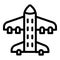 Spaceship exploration icon, outline style