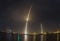 SpaceX rocket launch and landing