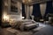 Spacious Luxury bedroom. Generate Ai