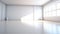 Spacious Minimalist Room with Sunlight GenerativeAI