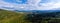 Spacious mountain landscape. A view from the hill to the valley of Alsace