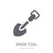 Spade tool icon. Trendy Spade tool logo concept on white background from Construction collection