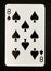 Spades playing card-Eight