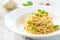 Spageti olive oil and peperoncino