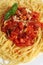 Spaghetti al Pomodoro vertical