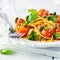 Spaghetti with cherry tomato and capers