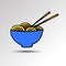 Spaghetti food pasta fork meal illustration