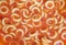 Spaghetti Hoops in a Tomato Sauce background