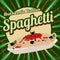 Spaghetti retro poster