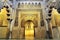 Spain, Andalucia The Moorish Mihrab of the Cordoba Mosque Mihrab Prayer Niche, La Mezquita de Cordoba.