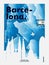 Spain Barcelona skyline city gradient vector poster