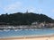 Spain: The beach and marina of San Sebastian