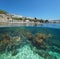 Spain Calella de Palafrugell coastline over under