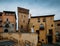 Spain, Castile and Leon, Segovia, View of the Torreon de Lozoya on the Medina del Campo Square