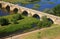 Spain, Castilla y Leon, Ciudad Rodrigo. Roman bridge from Historical centre.