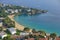 Spain Costa Brava aerial view Mediterranean coast